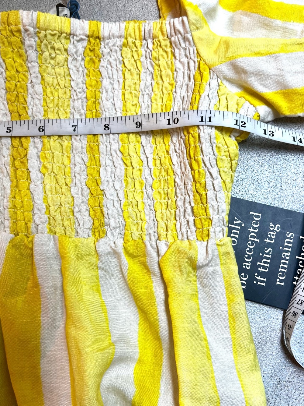NWT, Tuckernuck Eubanks Wimberly Cabana Stripe Annie Smocked Dress, Size Small - Picture 8 of 9